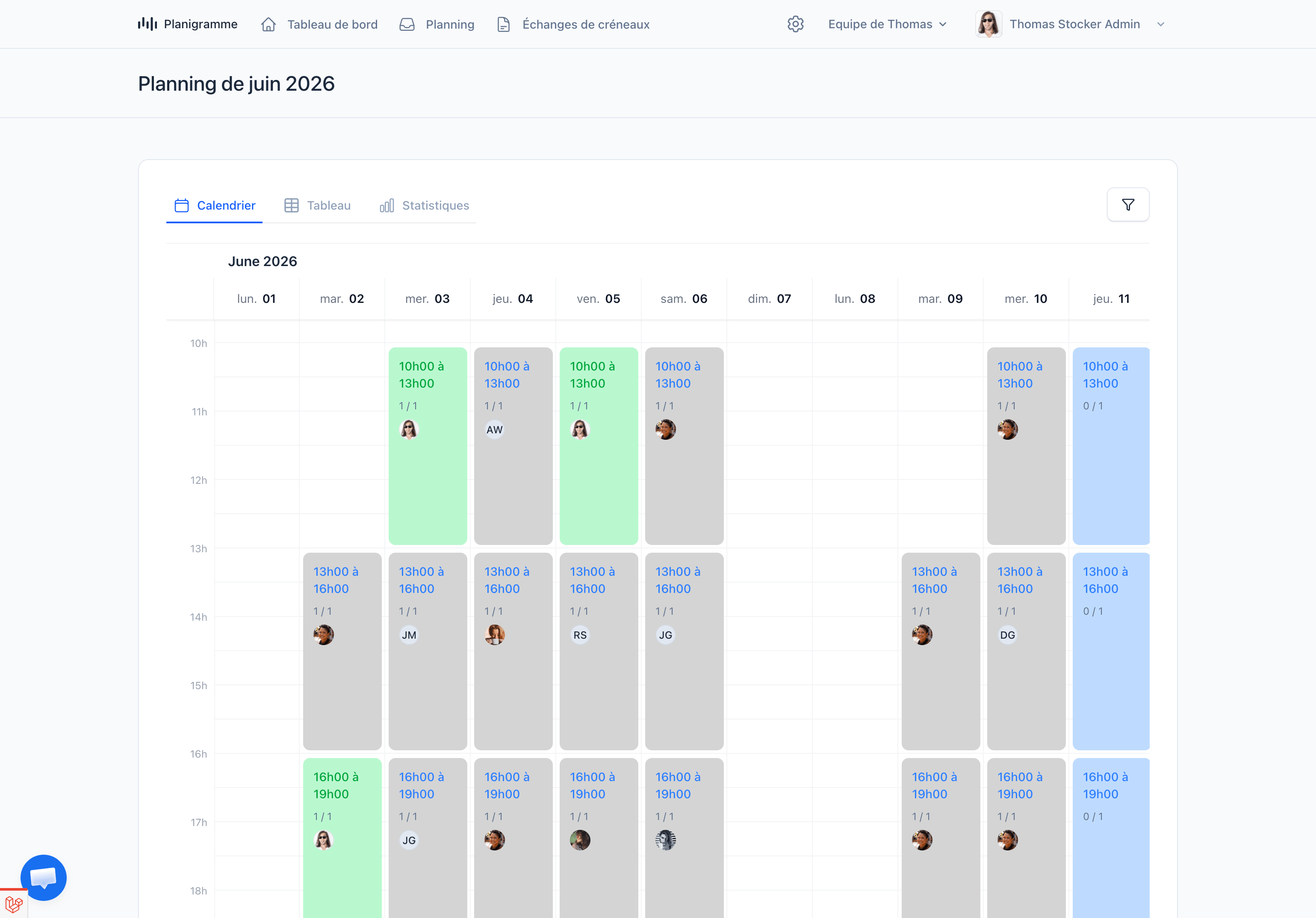 Online collaborative scheduling